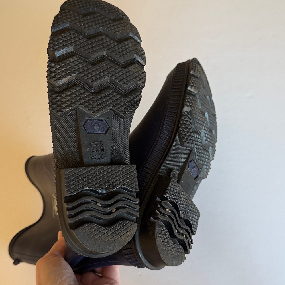 Kamik rain boots kids size 4 navy blue VGUC - Picture 5 of 6